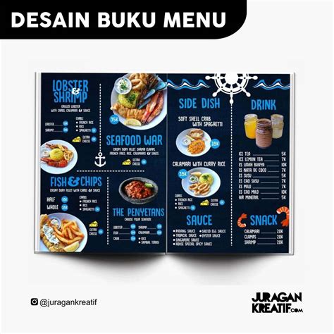 Harga Jasa Desain Menu Makanan