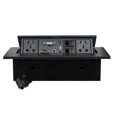 Cable Cubby Connector For Conference Table Pop Up Audio Box And Cable