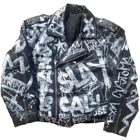 Graffiti Leather Jacket 53 Koleksi Gambar