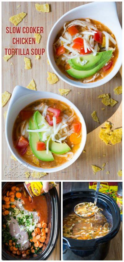 Slow Cooker Chicken Tortilla Soup Recipe A Spicy Perspective