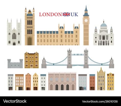 London england and united kingdom building Vector Image