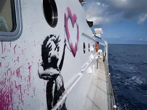 Banksy Funds Refugee Rescue Boat Operating In Mediterranean Banksy Banksy Artwork Boat