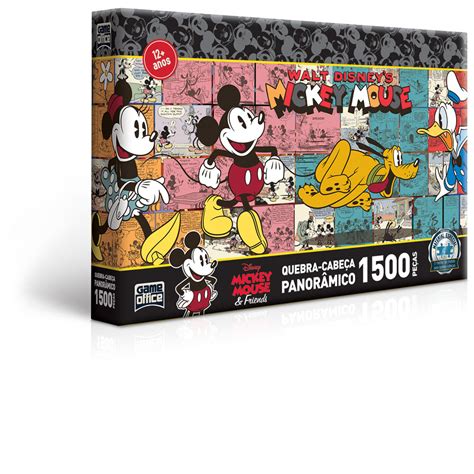 Quebra Cabeca 1500 Pecas - Confira Quebra-Cabeça - 1500 Peças - Disney - Turma do Mickey Mouse ...