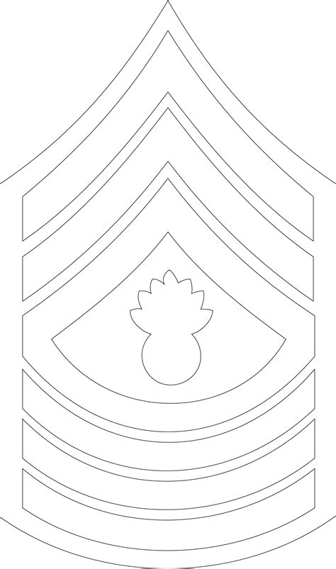 Us Marine Corps E Master Gunnery Sergeant Svg File Us Army Free Cnc