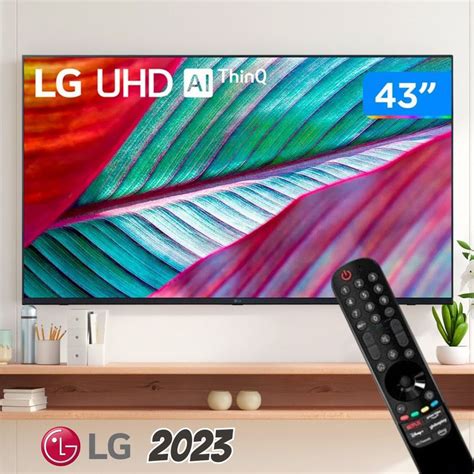 Smart TV 43 4K LG UHD ThinQ AI 43UR7800PSA