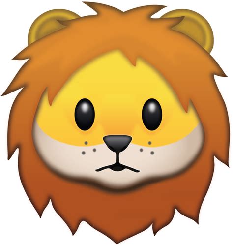 Download Lion Emoji - ClipartKey