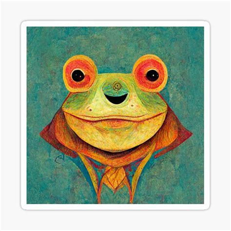 "Sage Green Frog Artwork" Sticker for Sale by grantstreetwest | Redbubble