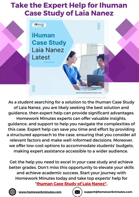 Ppt Take The Expert Help For Ihuman Case Study Of Laia Nanez