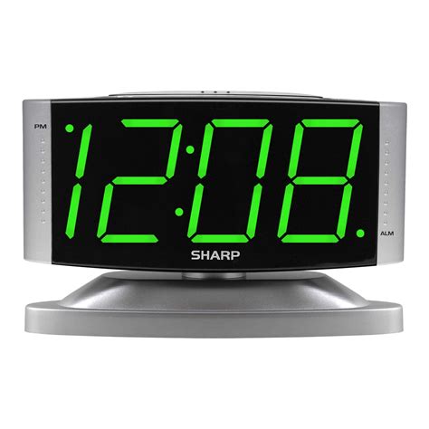 Buy SHARP Home LED Digital Alarm Clock Swivel Base Outlet Powered