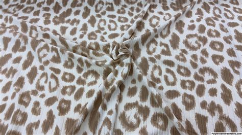 Taupe Leopard Rib Purpleseamstress Fabric