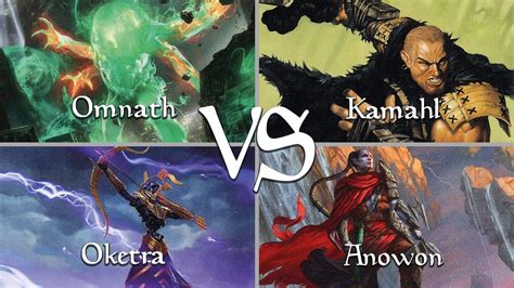 Mtg Edh Omnath Vs Kamahl Vs Oketra Vs Anowon Youtube