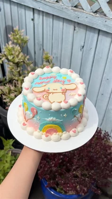 Whimsical Cinnamoroll Cake In Cute Birthday Cakes Colorful