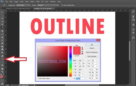 Tutorial Membuat Garis Pinggir Tulisan Di Photoshop Outline Lengkap