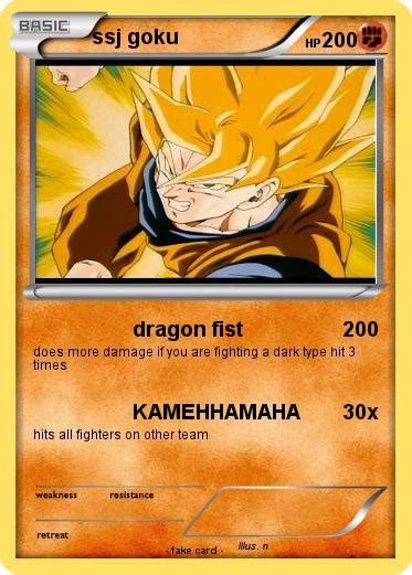 Pokémon ssj goku 164 164 dragon fist My Pokemon Card