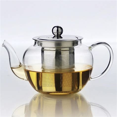 Borosilicate Glass Teapot With Stainless Steel Infuser Estilo Living