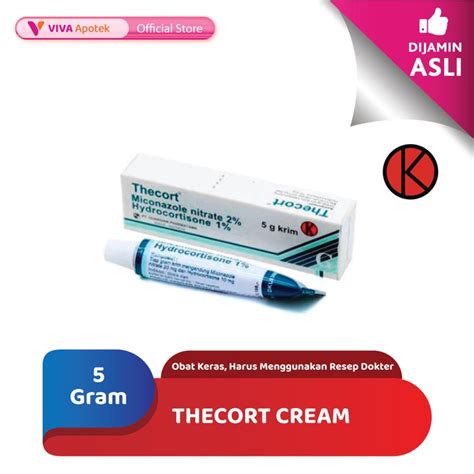 Jual Thecort Cream Infeksi Jamur Panu Kadas Gram Shopee