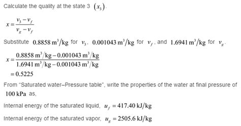 Solved Water Initially At Kpa And C Is Contained In A