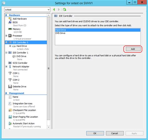 Hyper-V How To: Create a Virtual Hard Disk