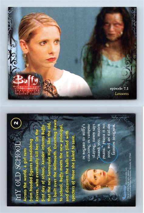 My Old School 2 Buffy The Vampire Slayer Season 7 Inkworks Trading Card