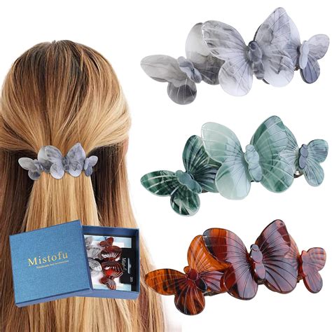 Amazon Mistofu Hair Barrettes 3pcs Large Hair Barrettes For