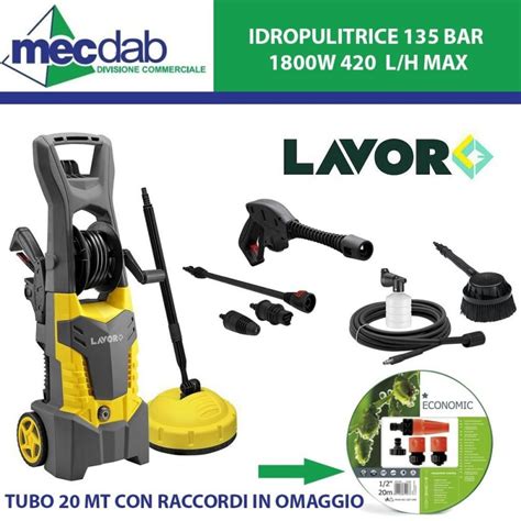 Idropulitrice Alta Pressione Bar W L H Lavor Fury Extra