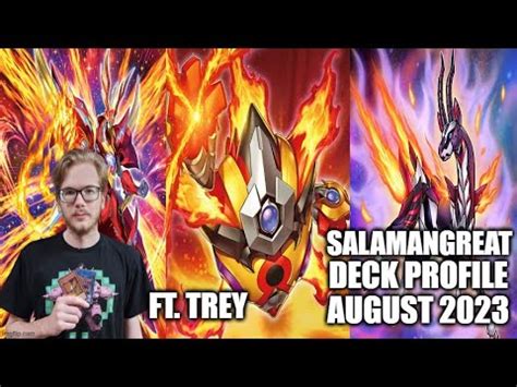 SALAMANGREAT DECK PROFILE AUGUST 2023 YUGIOH FT TREY YouTube