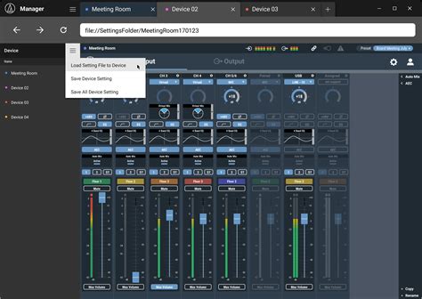 Audio Technica Mixer Gui Design Siro