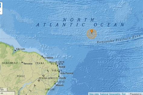 Terremoto de magnitude 5 8 e registrado no oceano a 1 2 km de João Pessoa