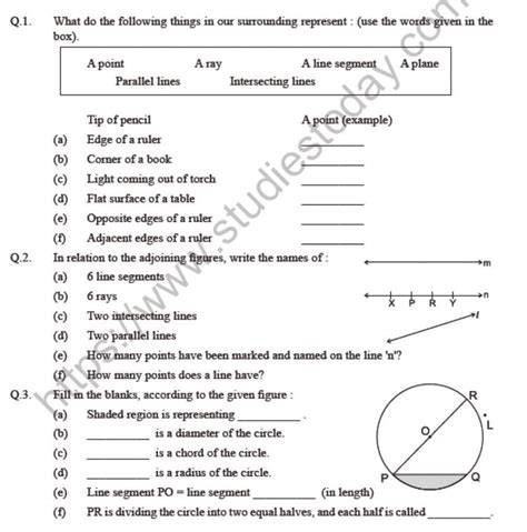 Basic Concept In Geometry Worksheet Live Worksheets Worksheets Library