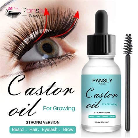 Pure Organic Castor Oil Natural Eyebrow Eyelash Growth Treatment Lash