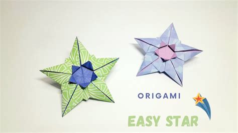 Membuat Bintang Dari Kertas Sangat Mudah Easy Origami Star Youtube