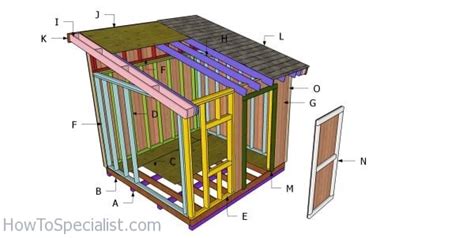 10x10 Lean To Shed Roof Plans Howtospecialist How To Build Step By