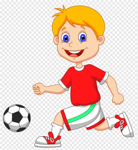 فتى ، طفل ، كارتون ، لاعب كرة قدم ، ذكر ، ابتسامة ، خط ، يد رسوم