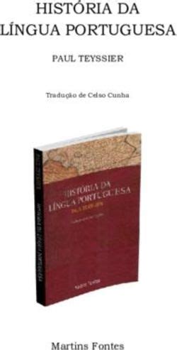 Hist Ria Da L Ngua Portuguesa Paul Teyssier Martins Fontes