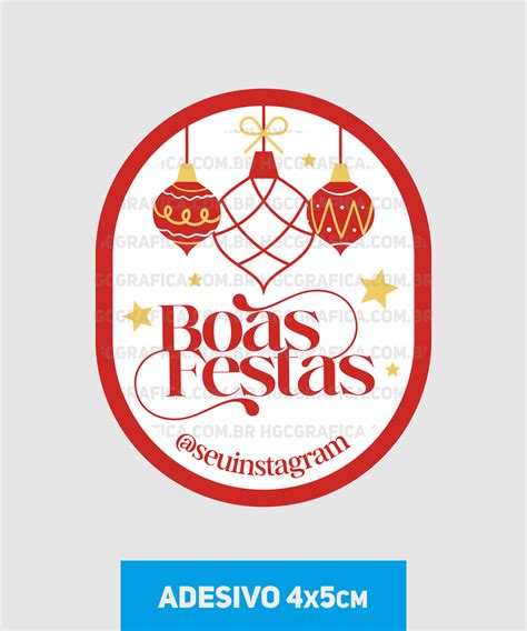 Adesivo Natal Boas Festas X Cm