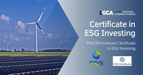 Esg Investing Certificate London Governance Compliance Academy