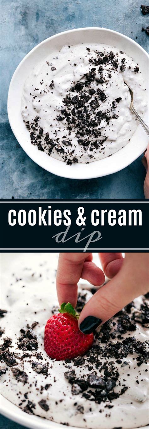 Delicious Cookies And Cream Dip A Super Easy Healthier Than Most And Quick Dessert With Only