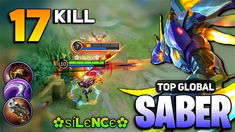 Lock Kill Monster Saber Gameplay Top Global Saber Best Build