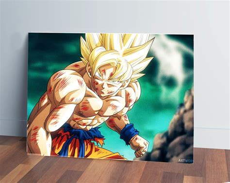 Cuadro Dragon Ball Z Goku 523 5070 Mdf Memoestampados Memo Estampados