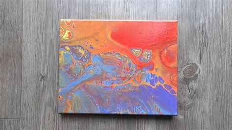 Acrylic Paint Pouring Spin To Win Technique Youtube