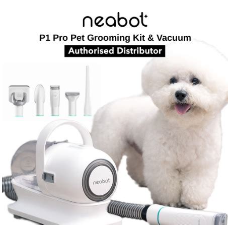 Neabot P1 Pro Pet Grooming Kit Vacuum Suction 99 Pet Hair