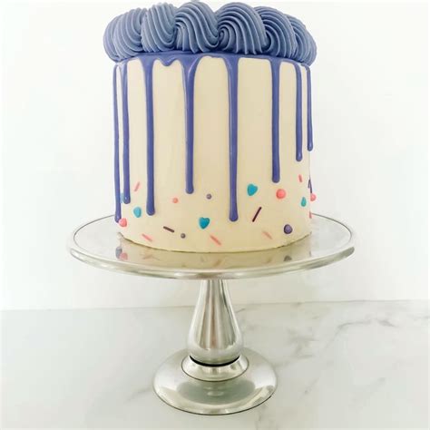 Purple Drip Cake Drip Cakes Cake Sprinkle Cake