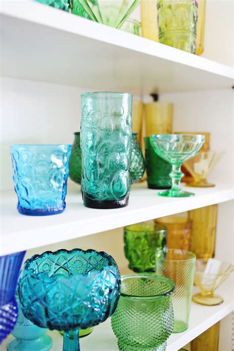 Elsies Rainbow Glassware Collection A Beautiful Mess