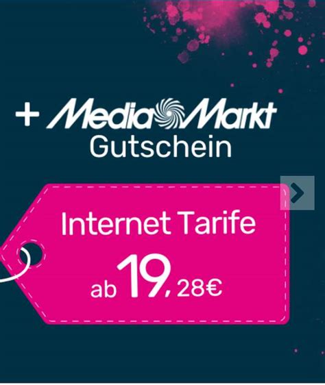 100 MediaMarkt Gutschein für Telekom DSL Tarife 150 für Glasfaser