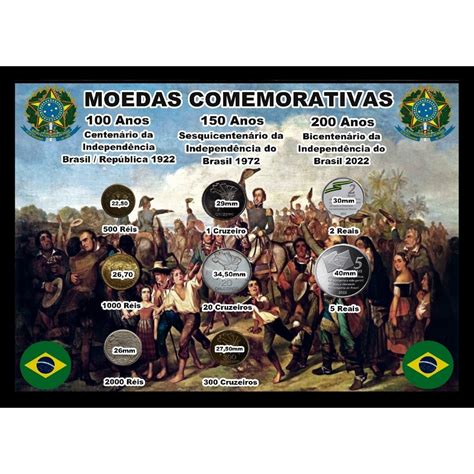 Quadro Porta Moedas Comemorativas E Diversas Antigas Shopee Brasil