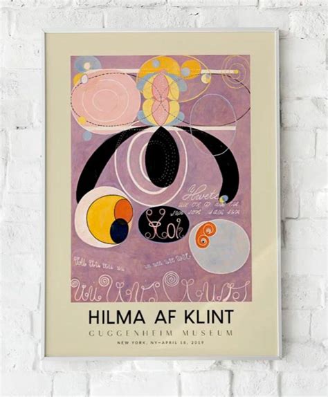 Hilma Af Klint Exhibition Poster The Ten Largest Nr 6 A Stunning