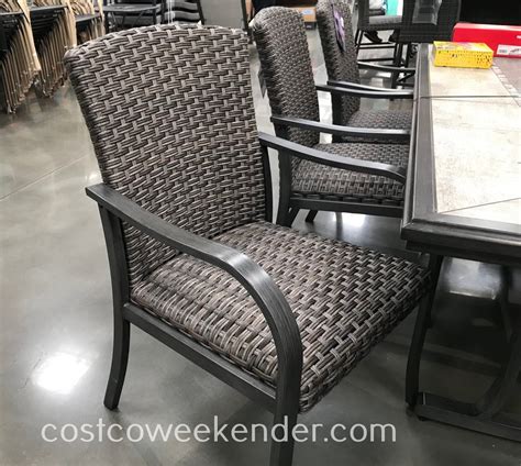 Sunvilla 9 Piece Woven Dining Set Costco Weekender