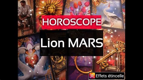 HOROSCOPE LION MARS 2023 YouTube