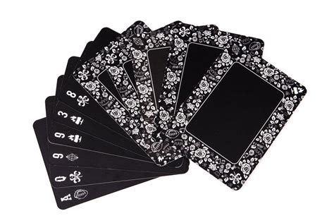 Black Playing Cards Black Edition Deck With Exclusive Design. Limited Edition Only 500 Cards ...