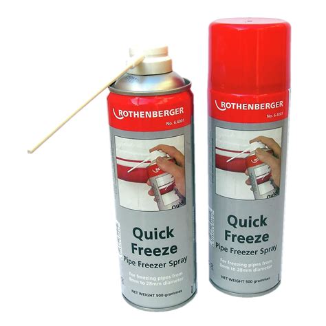 Quick Freeze Freeze Spray Freezing With Gas Rothenberger